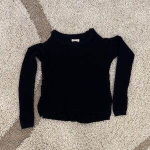 Hollister Off-the-Shoulder Navy Sweater